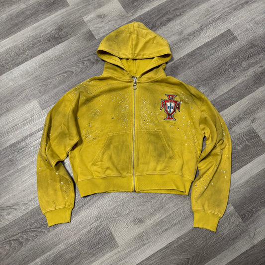 Valley Sun Cluster Zip Up Hoodie (Yellow)