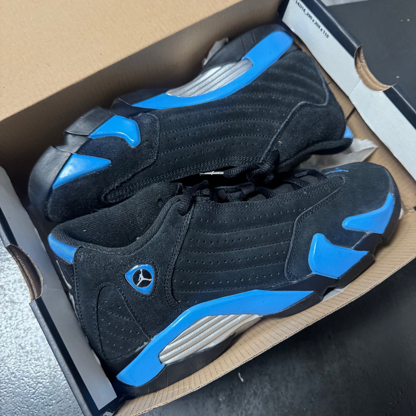 Jordan 14 Black University Blue / Preowned