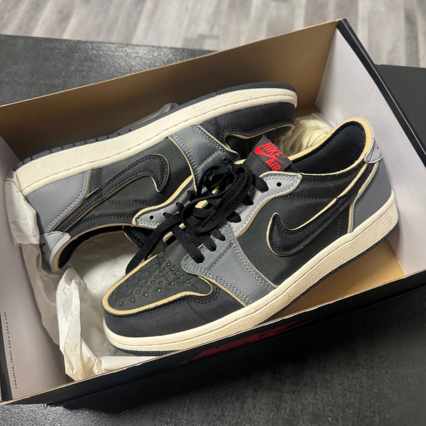Jordan 1 Low EX Black Smoke Grey