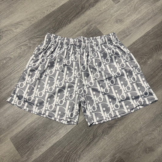 Summer Mesh Shorts (Grey/White)