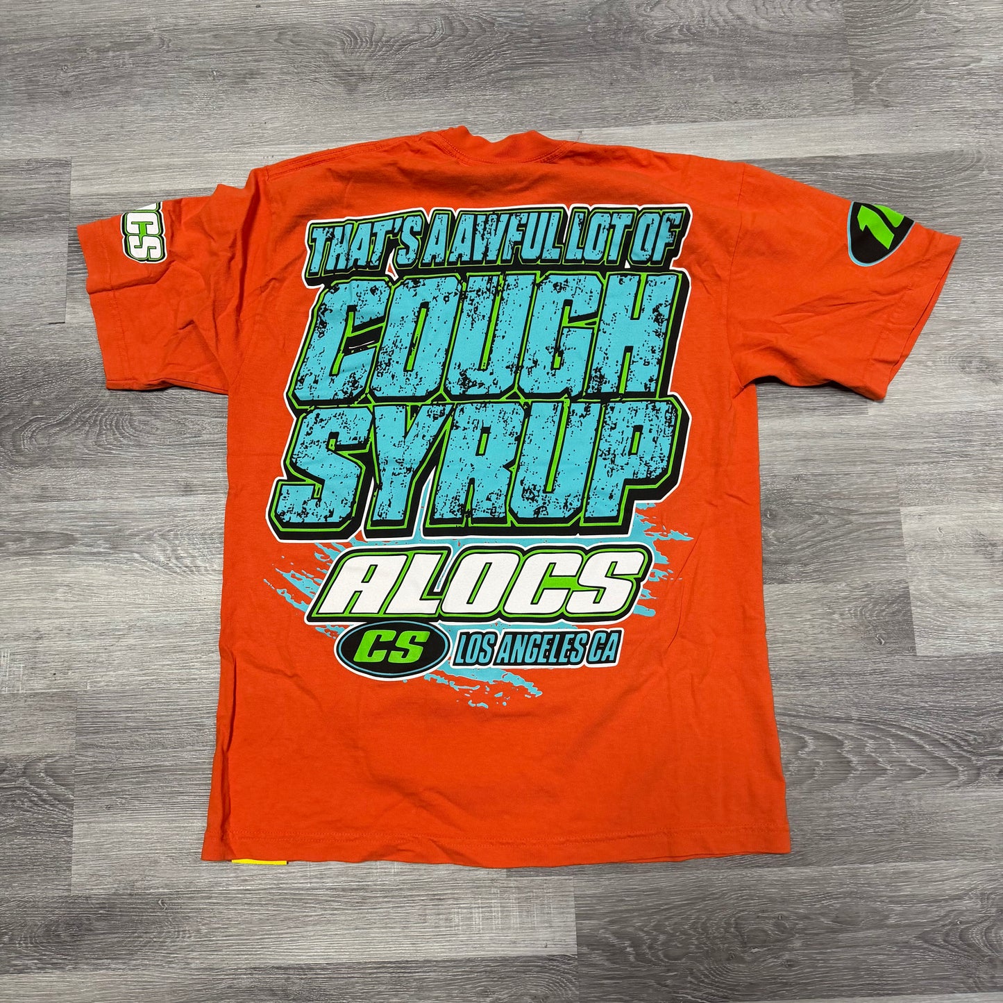 That’s A Awful Lot Of Cough Syrup Moto Tee (Orange)