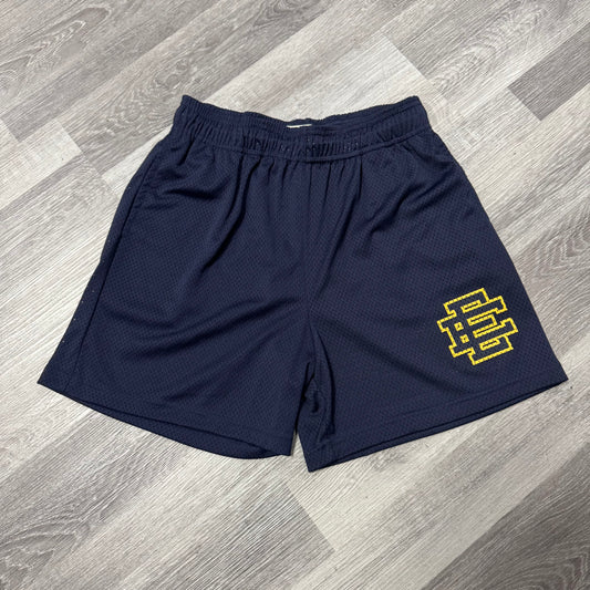 Eric Emanuel Mesh Shorts (Navy/Yellow)