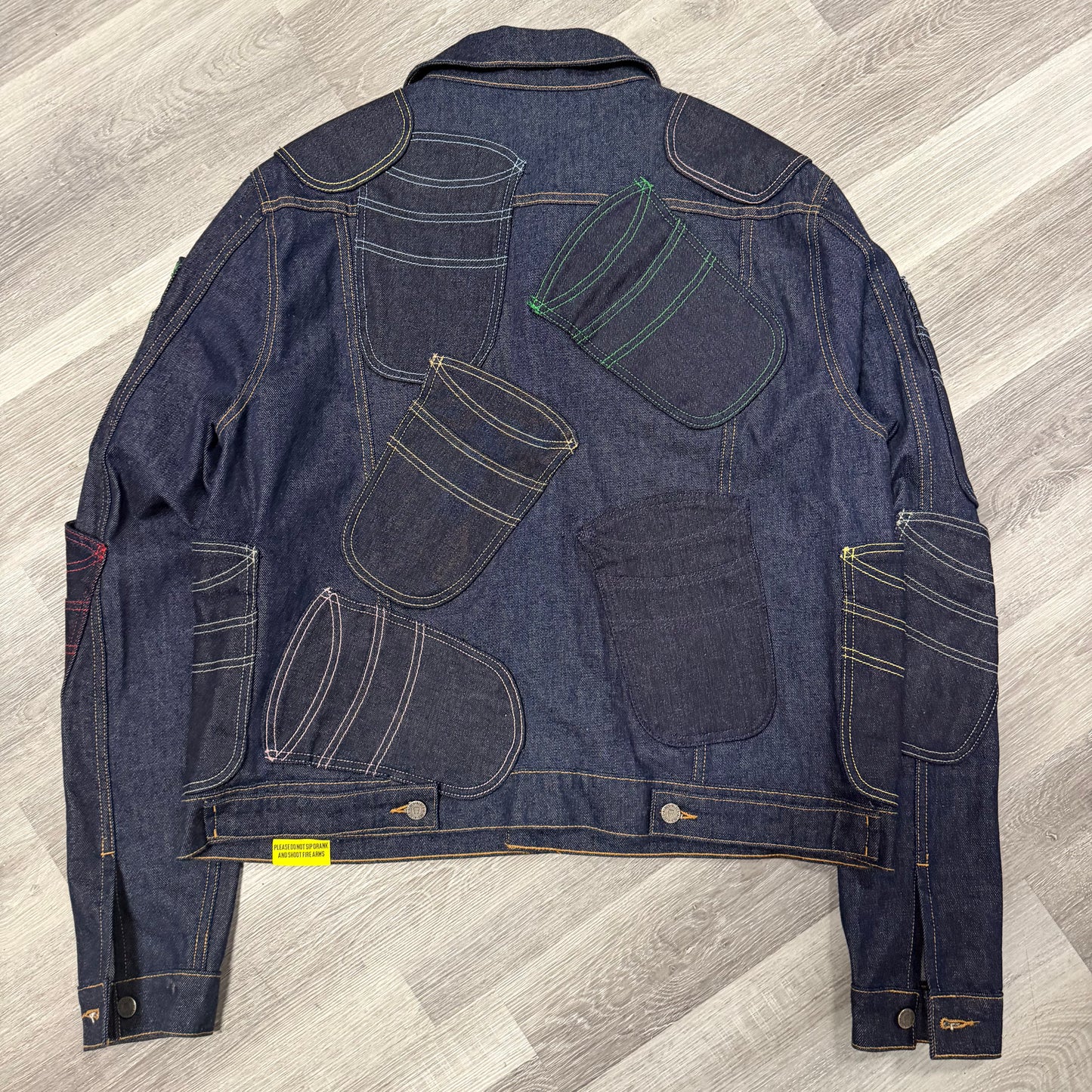That’s a Awful Lot Of Cough Syrup Double Cup Denim Button Up Jacket