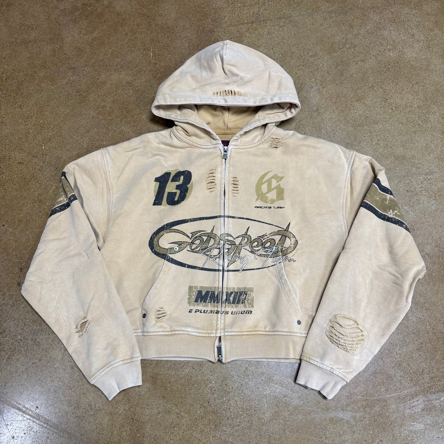 Godspeed Speedway Zip Up Hoodie (Sand)
