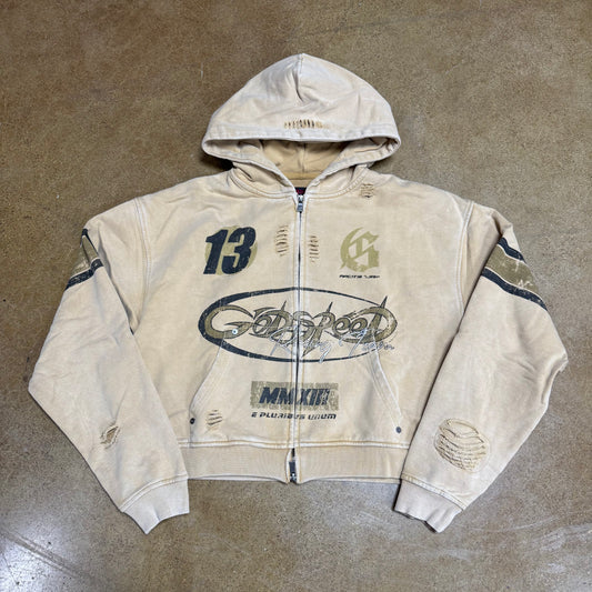 Godspeed Speedway Zip Up Hoodie (Sand)