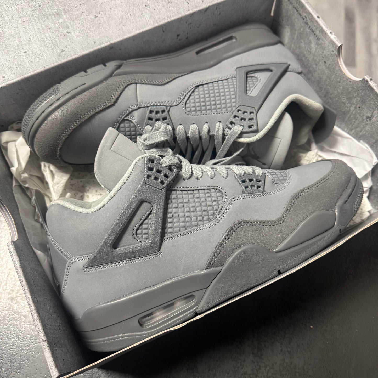 Jordan 4 Wet Cement Paris Olympics / Preowned