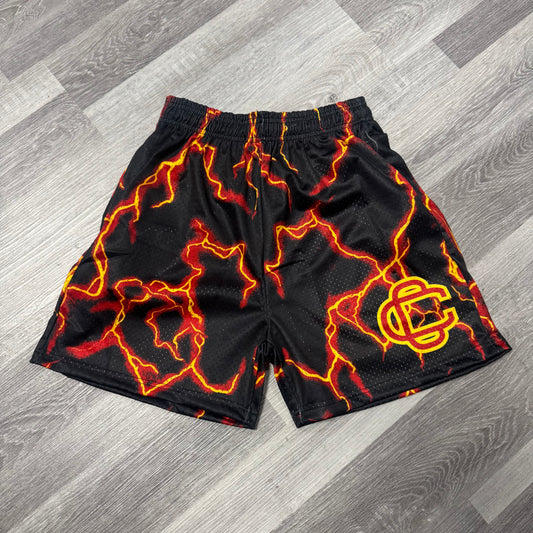 Corrupted Creative Hot Lava Mesh Shorts