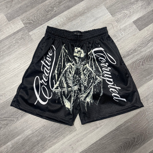 Corrupted Creative Hells Angel Mesh Shorts