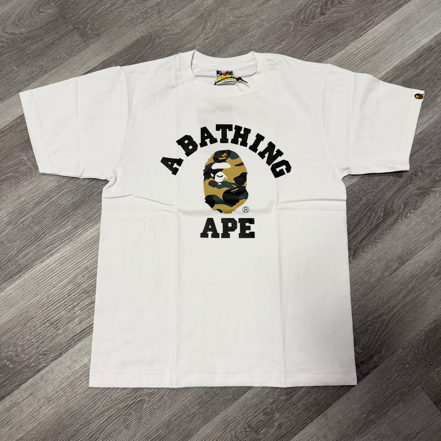 Bape College Camo Tee (White)