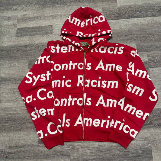 Denim Tears X Arthur Jafa Systemic Racism Controls America (Red)