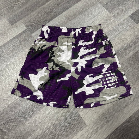 Eric Emanuel Mesh Shorts (Purple Camo)