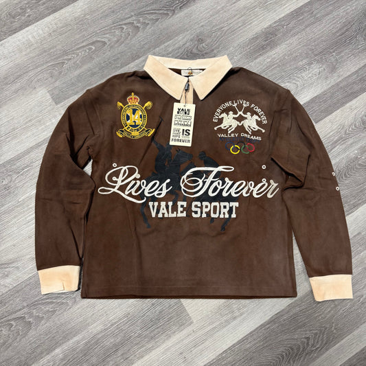 Valley Vanderbilt Rugby Longsleeve Tee (Brown)