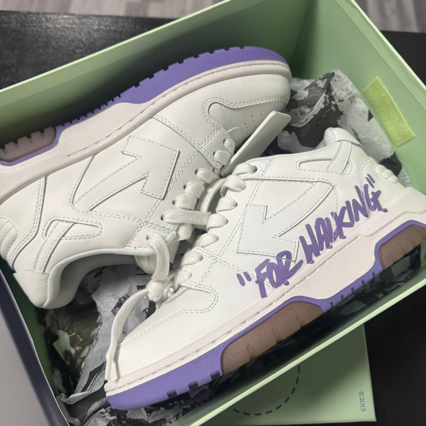 Off-White Out Of Office “For Walking” White Lilac / Preowned