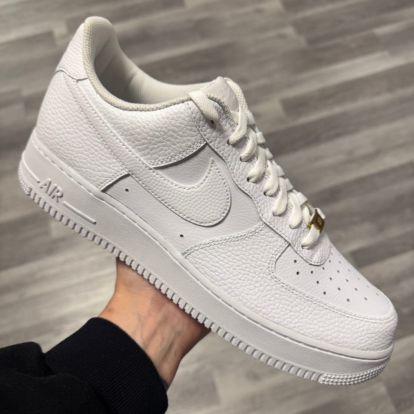 Air Force 1 Low Triple White Tumbled Leather / Brand New