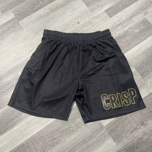 Crispy NYC CRISP Mesh Shorts (Black/Yellow)