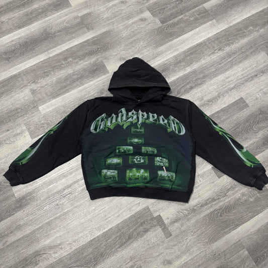 Godspeed Overstimulation Hoodie (Black Wash)