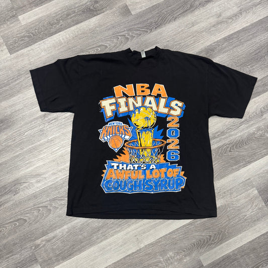 Thats a Awful Lot of Cough Syrup Knicks 2026 NBA Finals Tee