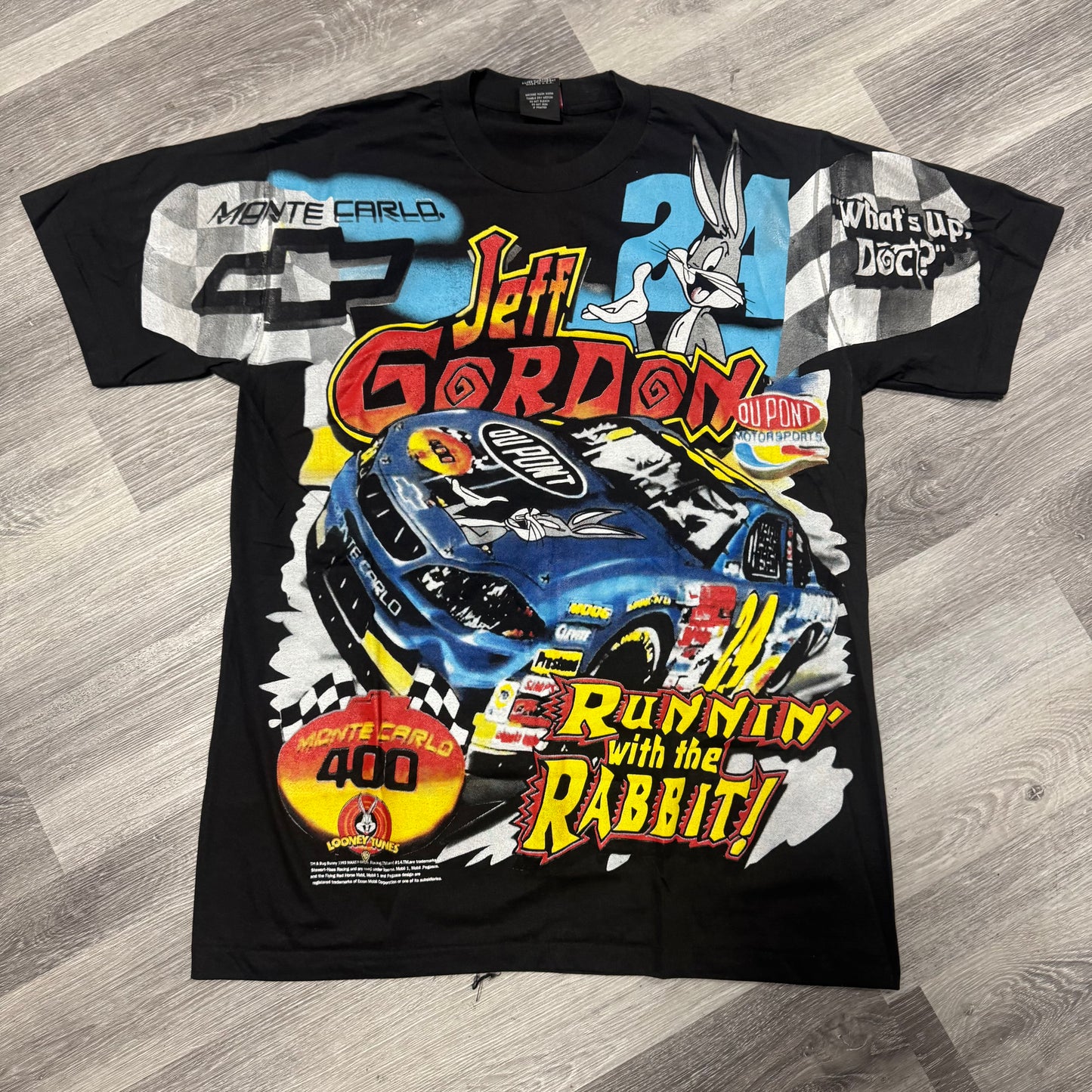Nascar Jeff Gordon x Bugs Bunny Graphic Tee (Black)
