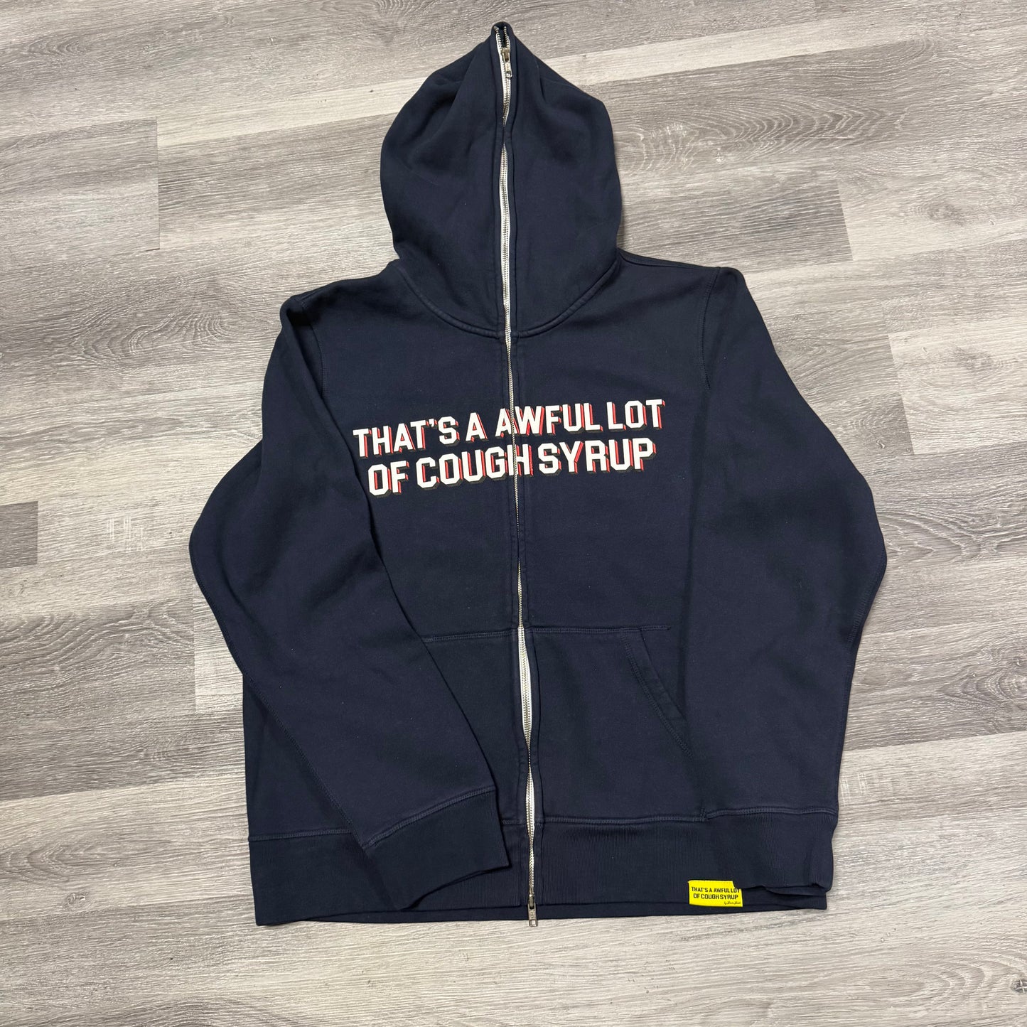 That’s A Awful Lot Of Cough Syrup Cartoon Full Zip Up Hoodie