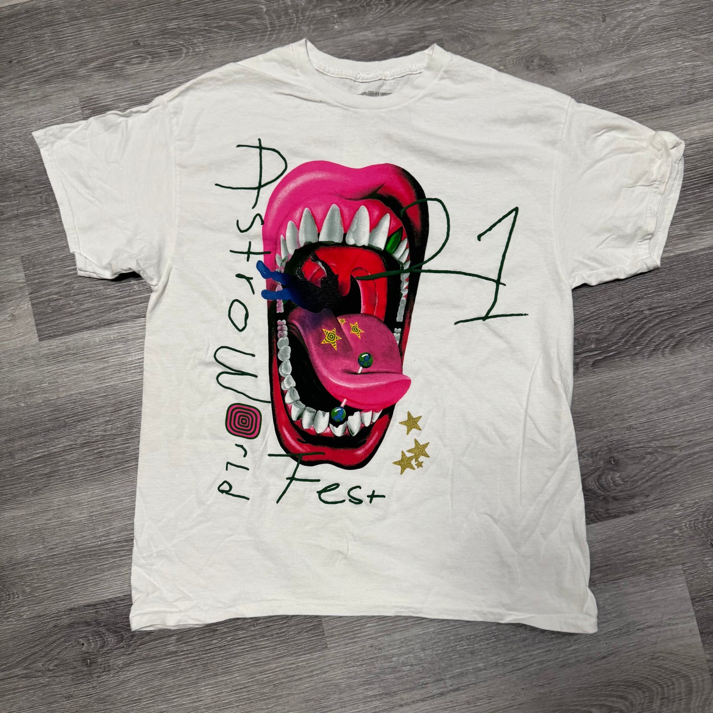 Travis Scott Astroworld Festival 2021 Mouth Tee (White)