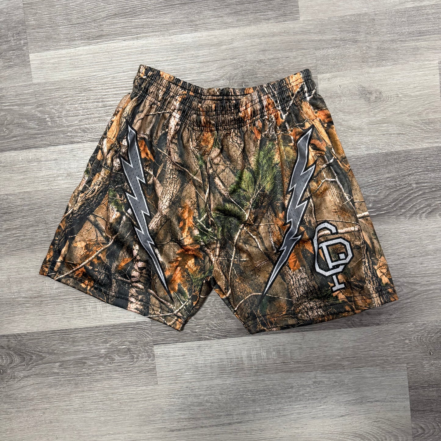 Crispy NYC Camo Lightning Mesh Shorts