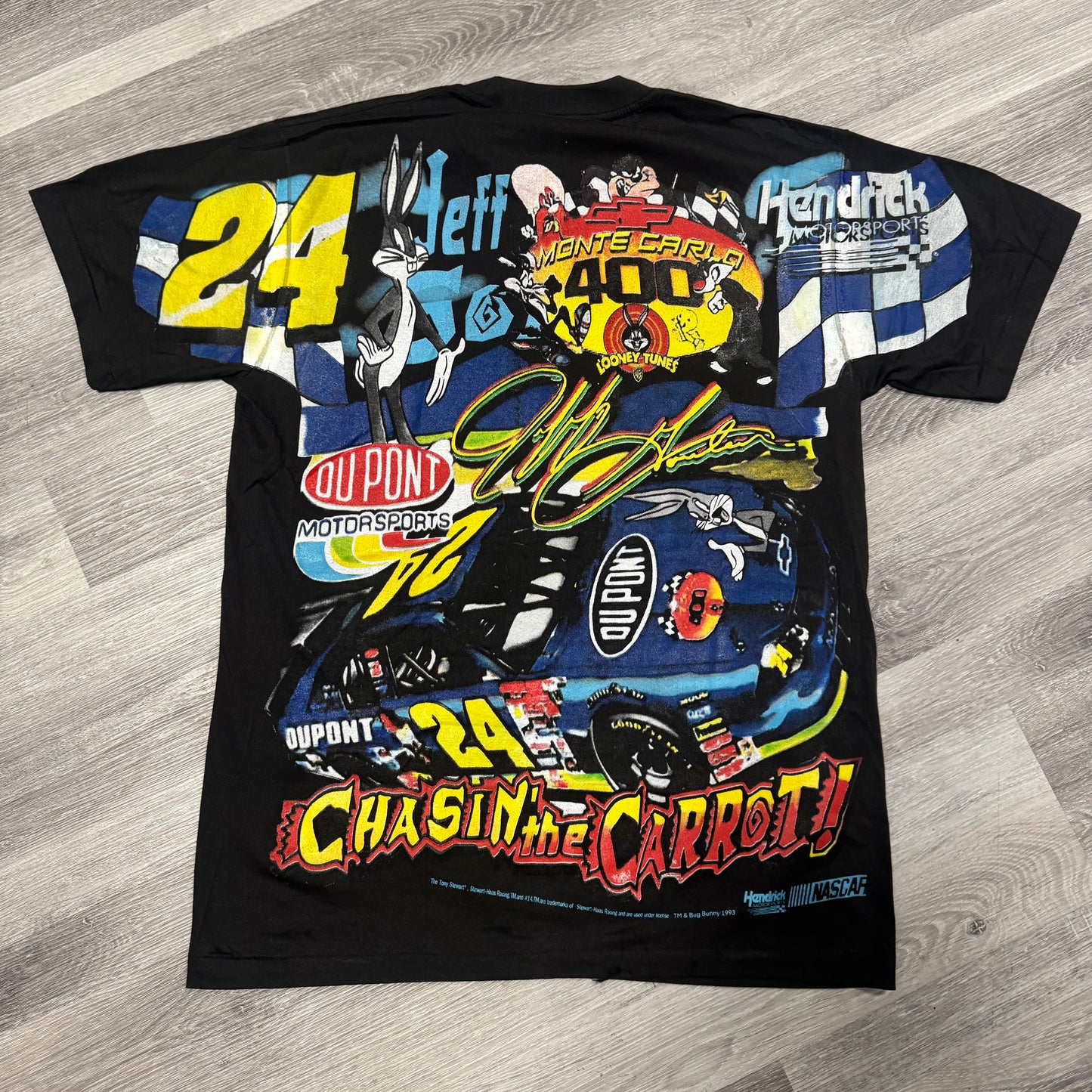 Nascar Jeff Gordon x Bugs Bunny Graphic Tee (Black)