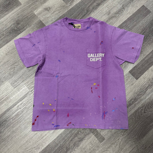 Gallery Dept Paint Splatter Tee (Purple)