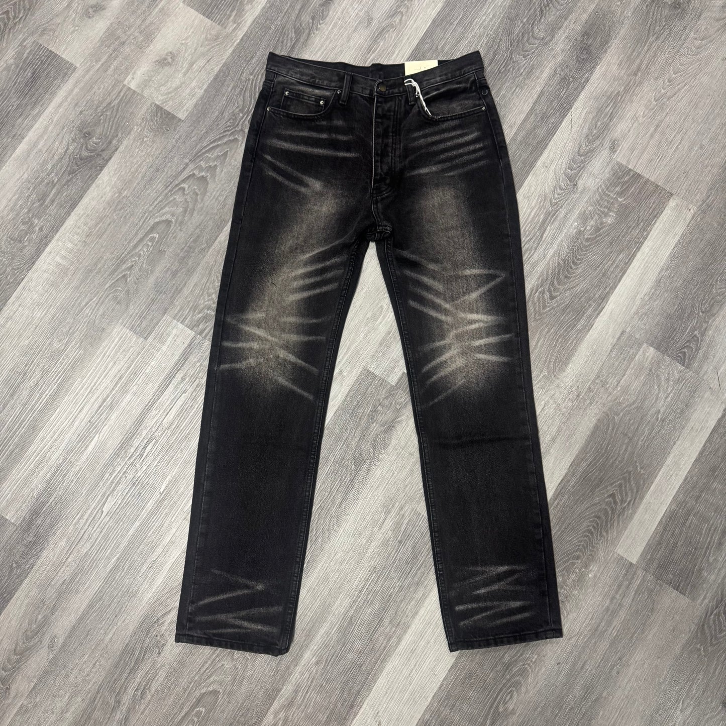 MNML Washed Black Baggy Choir Denim