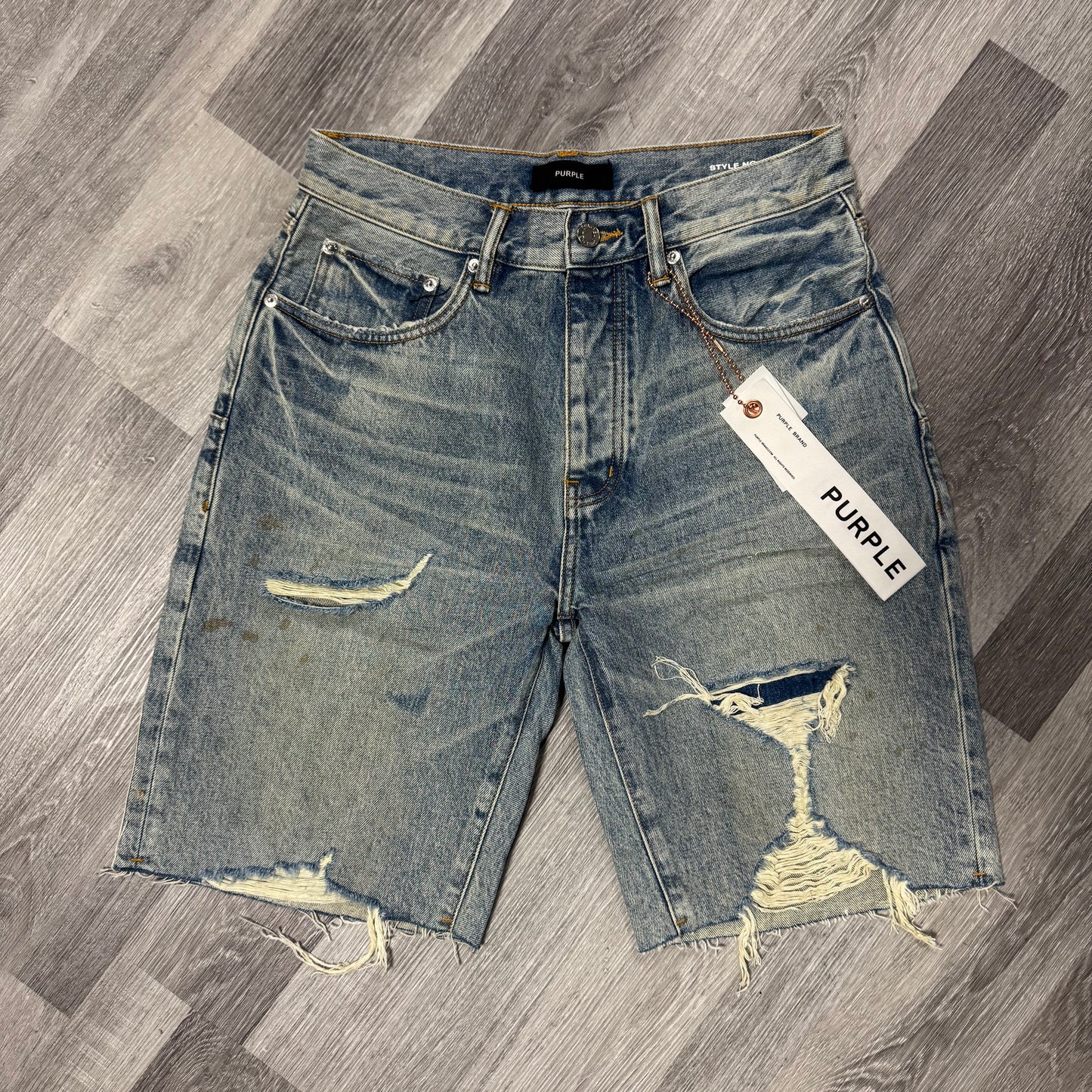 Purple Brand Light Indigo Denim Short