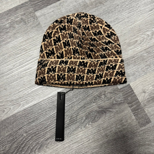 Amiri Swirl Beanie (Brown/Black)