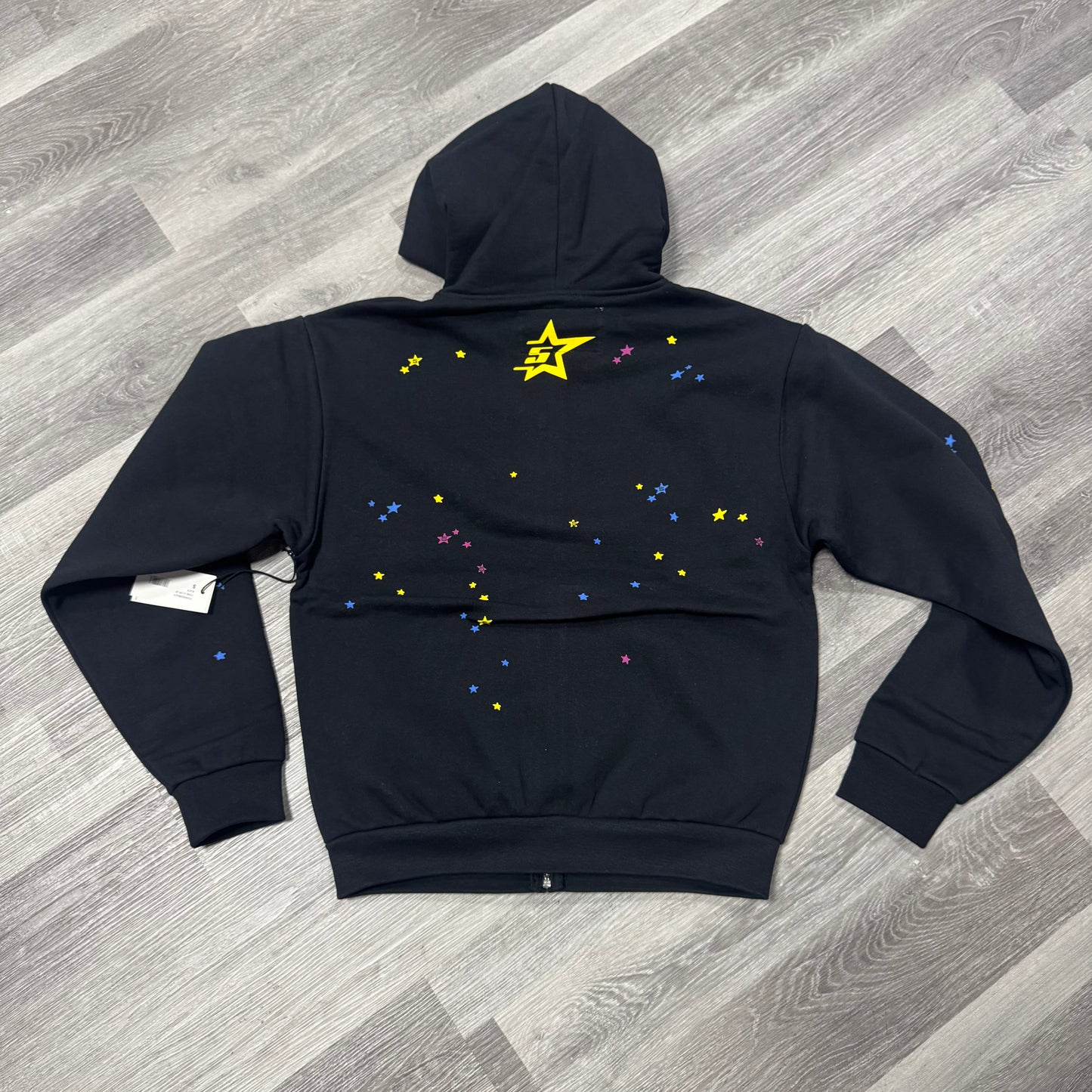 Sp5der Pink v2 Zip Up Hoodie (Black)
