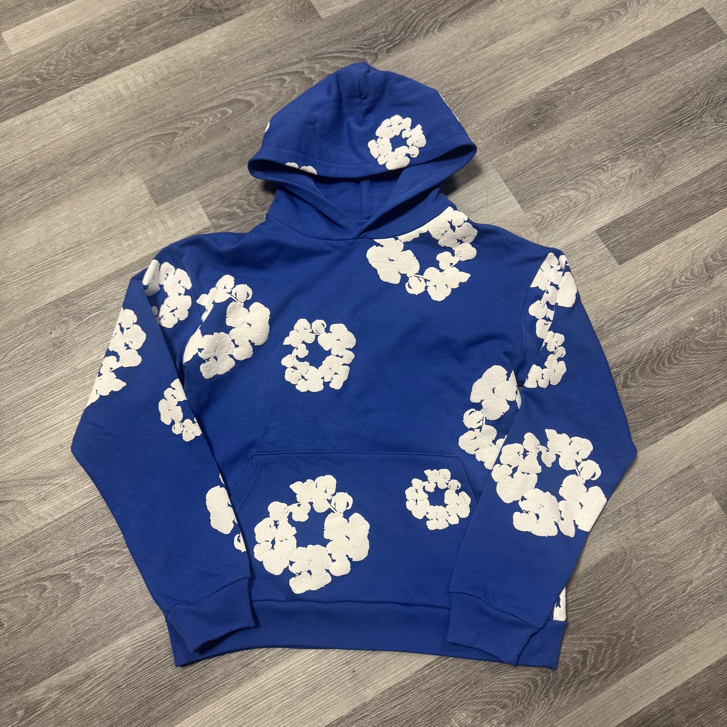 Denim Tears Cotton Wreath Hoodie (Blue)