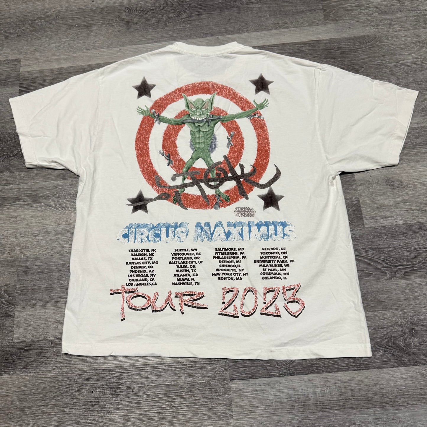 Travis Scott Utopia Circus Maximus Tour Tee