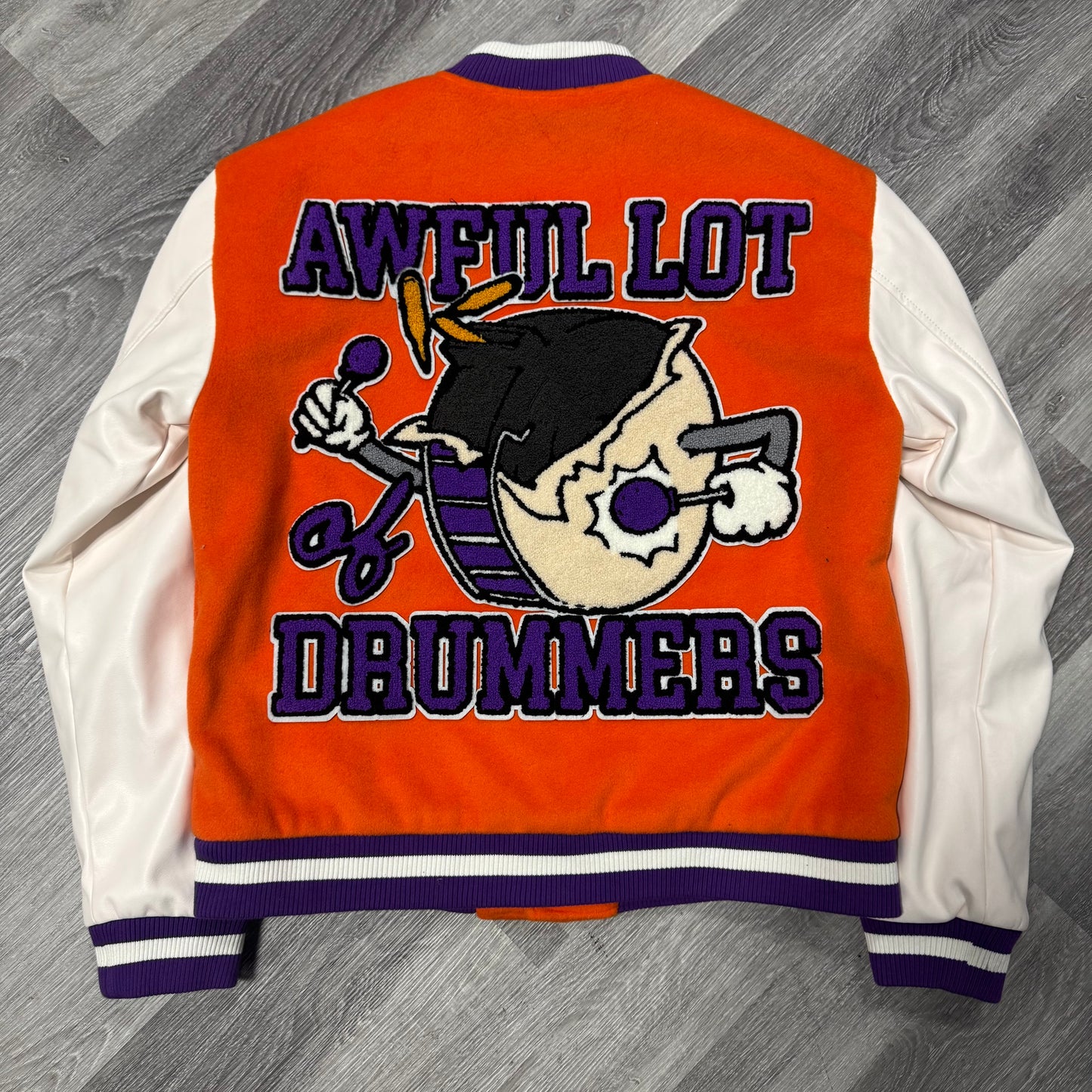 Thats a Awful Lot Of Cough Syrup Letterman Jacket