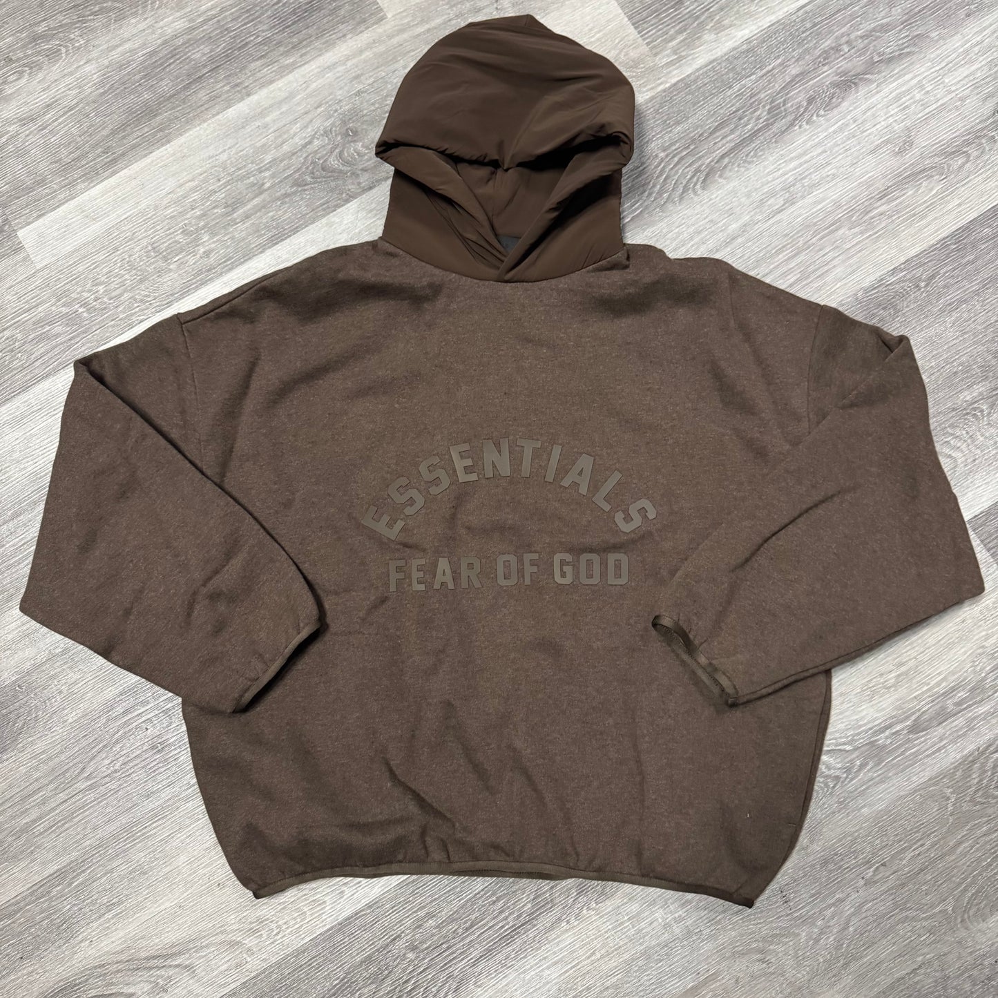 Essentials Fear Of God Hoodie (Heather Wood)