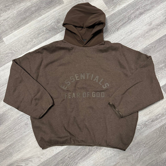 Essentials Fear Of God Hoodie (Heather Wood)