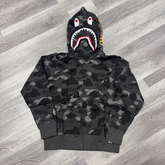 Bape Shark Face Full Zip-Up Hoodie (Black)