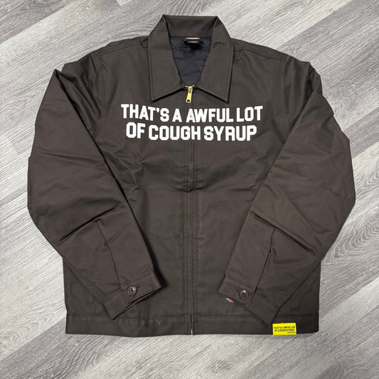 Thats a Awful Lot Of Cough Syrup Classic Dickies Jacket (Brown)