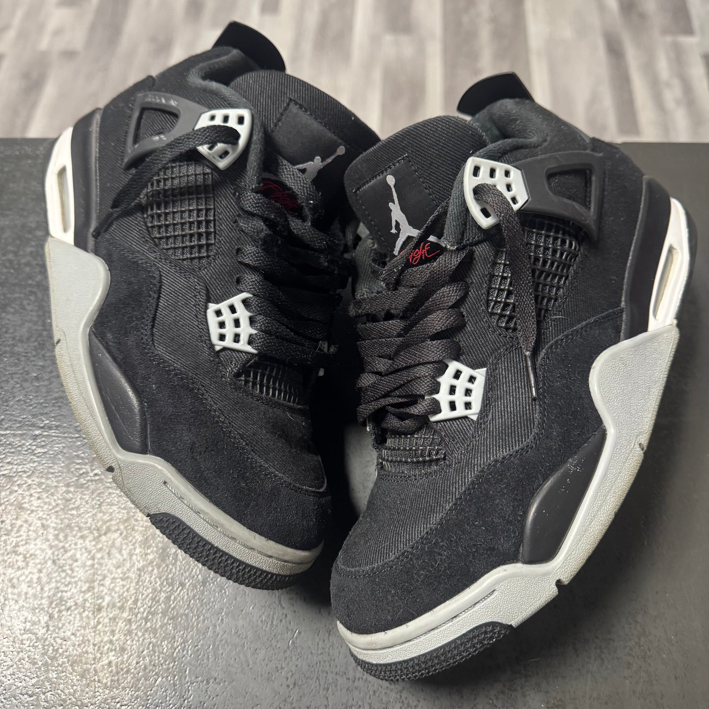 Jordan 4 Black Canvas / Preowned