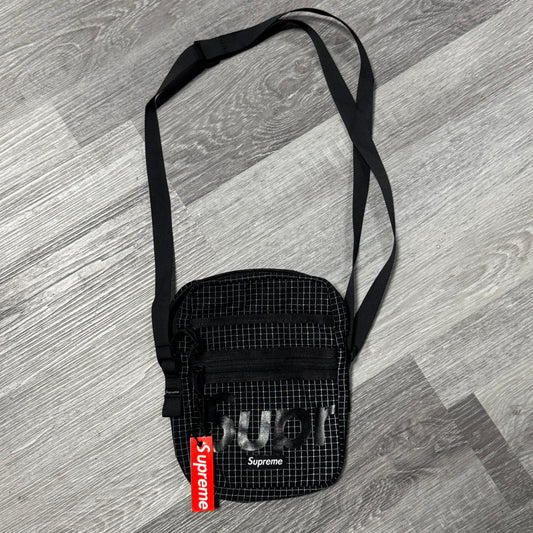 Supreme Grid Print Side Bag