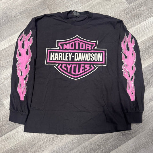 Harley Davidson Pink Oconomowoc Wisconsin Longsleeve Tee