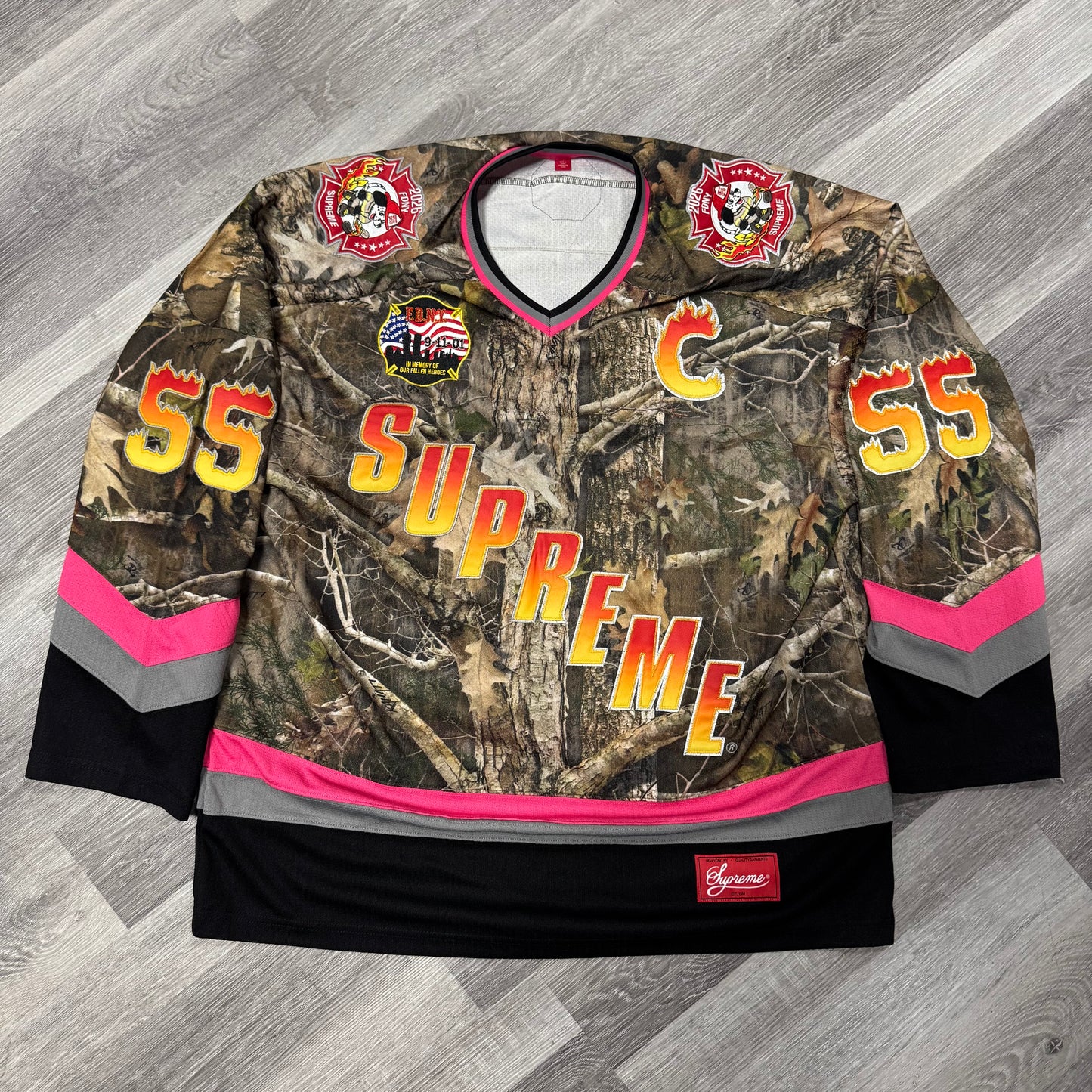 Supreme FDNY Hockey Jersey (TrueTimber Kanati Camo)