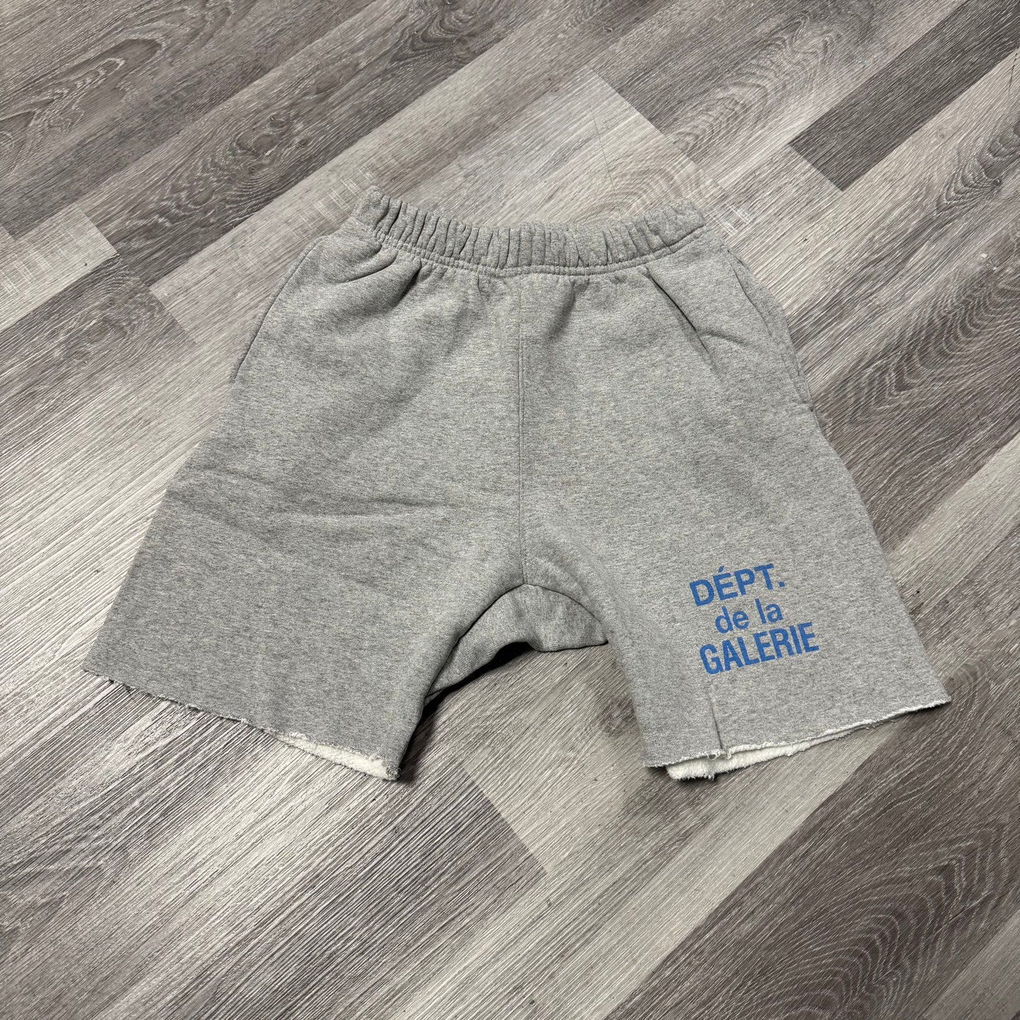 Gallery Dept French Logo Sweat Shorts (Grey/Blue)