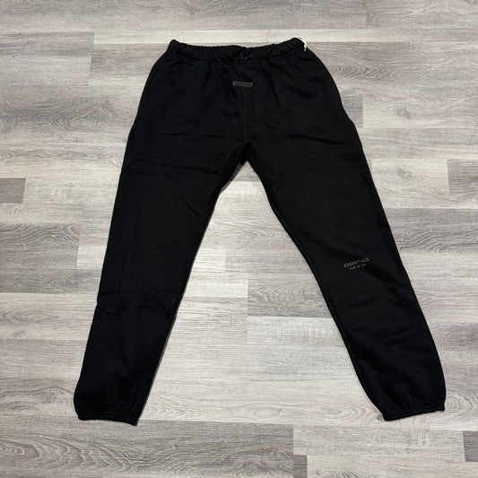 Essentials Fear Of God Core Fleece Sweatpants (Jet Black)