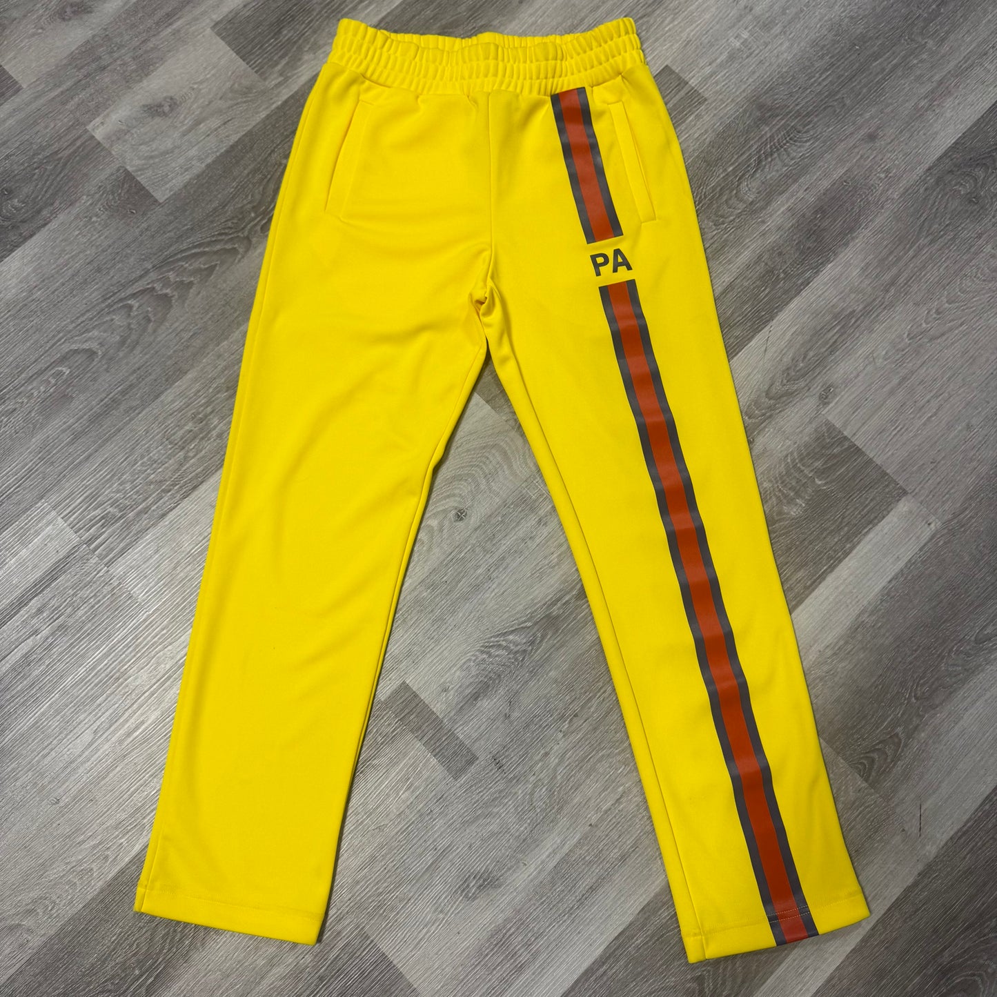 Palm Angles Monogram TrackPants (Vibrant Yellow)