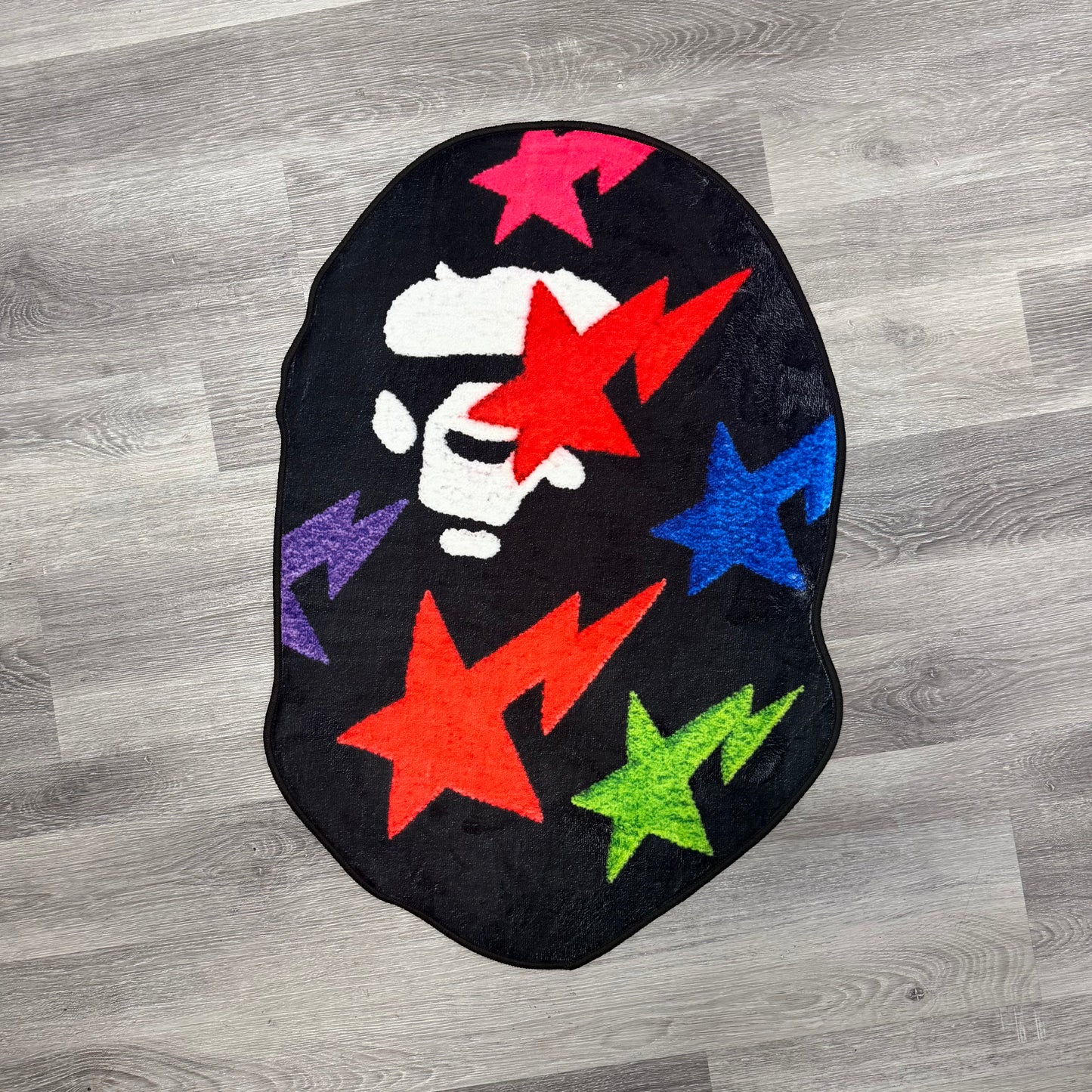 Big Head Bape Rug (Multicolor)