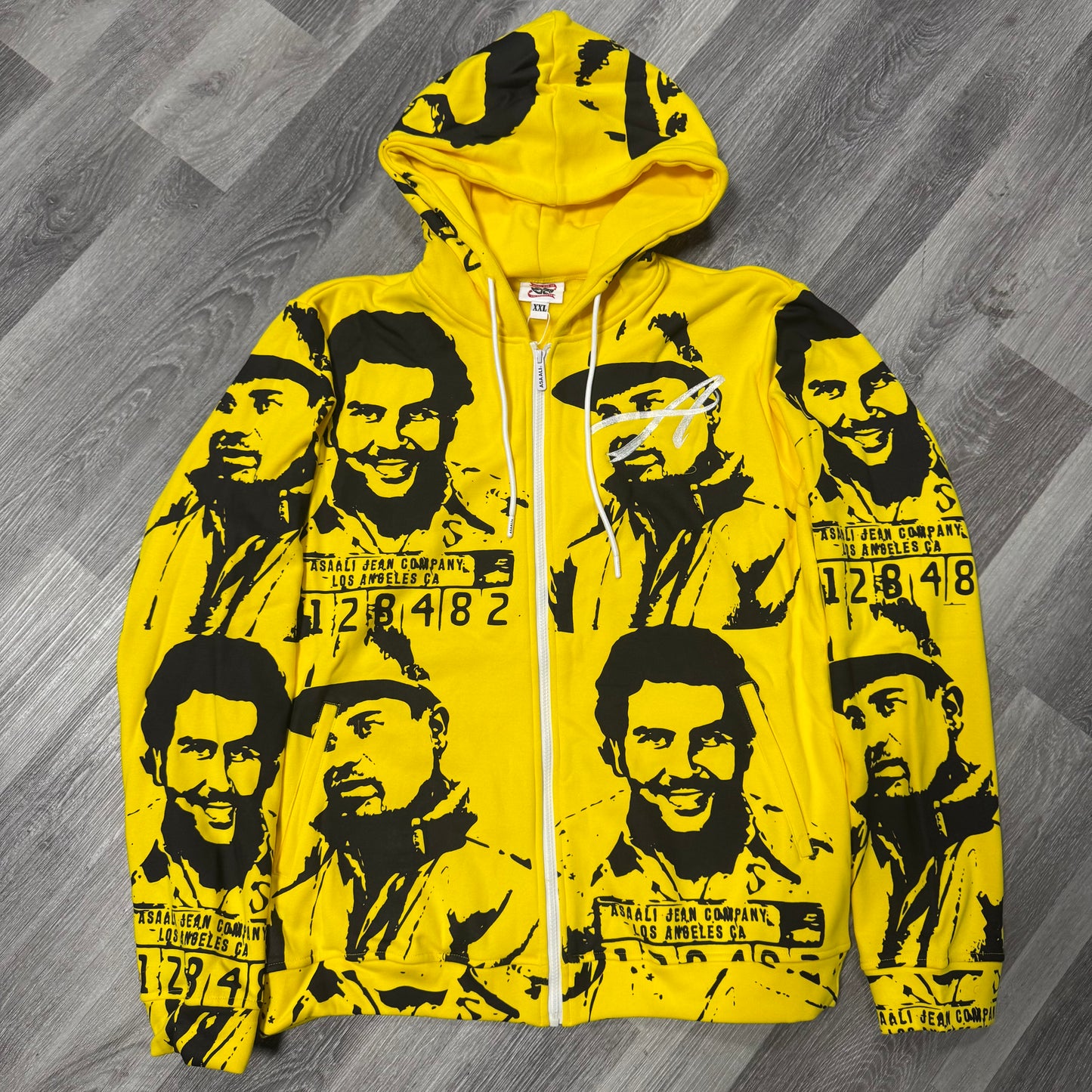 Asaali Cartel Zip Up Hoodie (Yellow/Black)