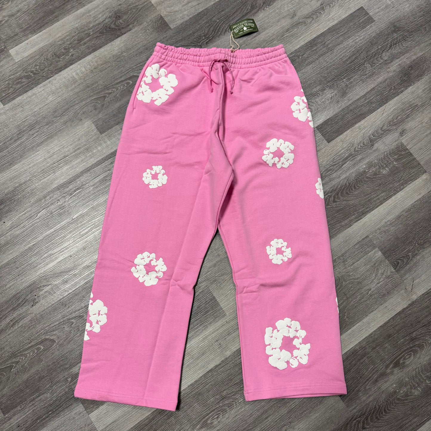 Denim Tears Cotton Wreath Relaxed Sweatpants (Pink)