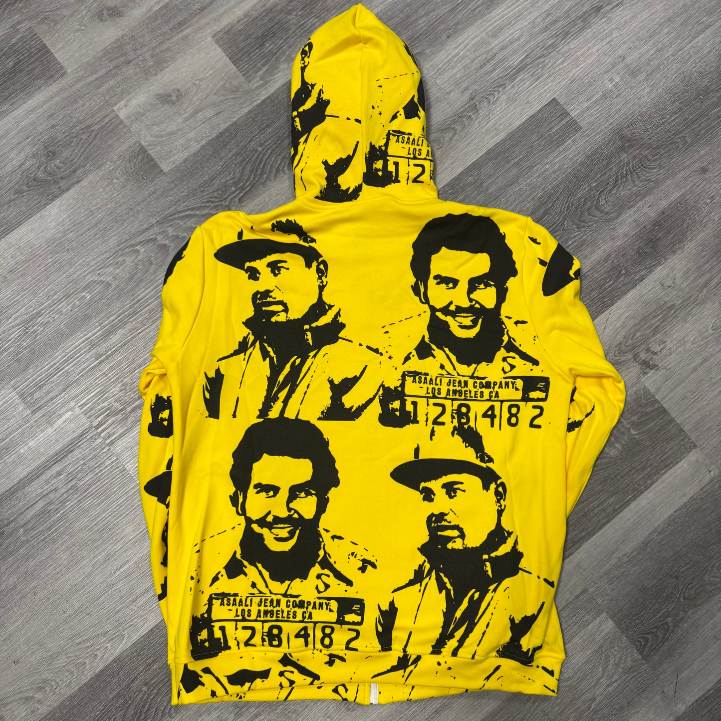 Asaali Cartel Zip Up Hoodie (Yellow/Black)
