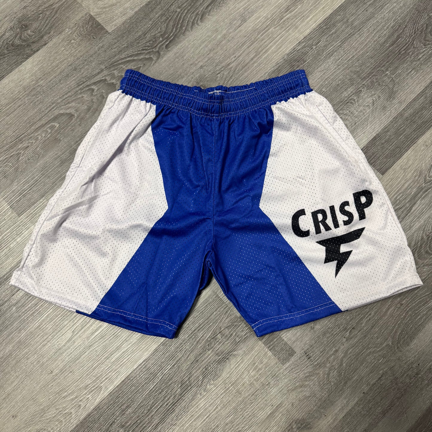 Crispy NYC Logo Mesh Shorts (Blue/White)
